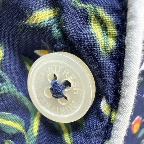 Printfresh Unicorn Garden Print Short Sleeve Organic Cotton Pajama Set Size S - Picture 5 of 15